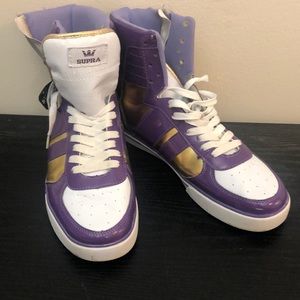Supra Purple Gold, and White Size 11 Men’s Shoes